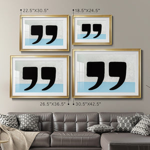 He Said She Said - Modern Framed Art Print
