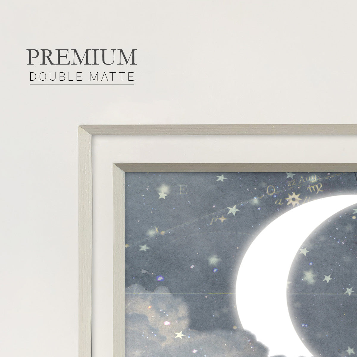 Celestial Love I Premium Framed Print Double Matboard