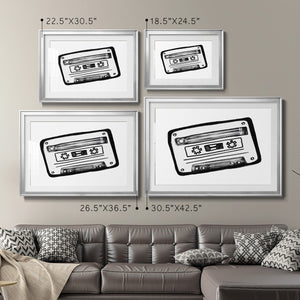 Cassette Sketch - Modern Framed Art Print