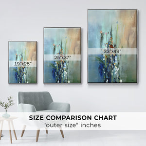 Current Air I - Framed Premium Gallery Wrapped Canvas L Frame - Ready to Hang