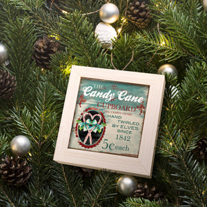 Vintage Ad Candy Canes, Handmade Ornament