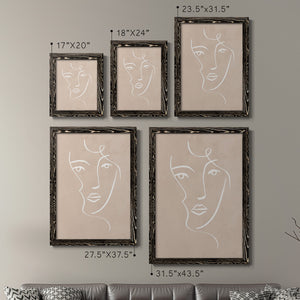 Curly Face I - Barnwood Framed Canvas Set
