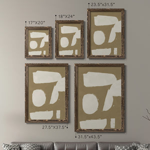 Chunky Abstract I - Premium Framed Canvas 2 Piece Set - Ready to Hang
