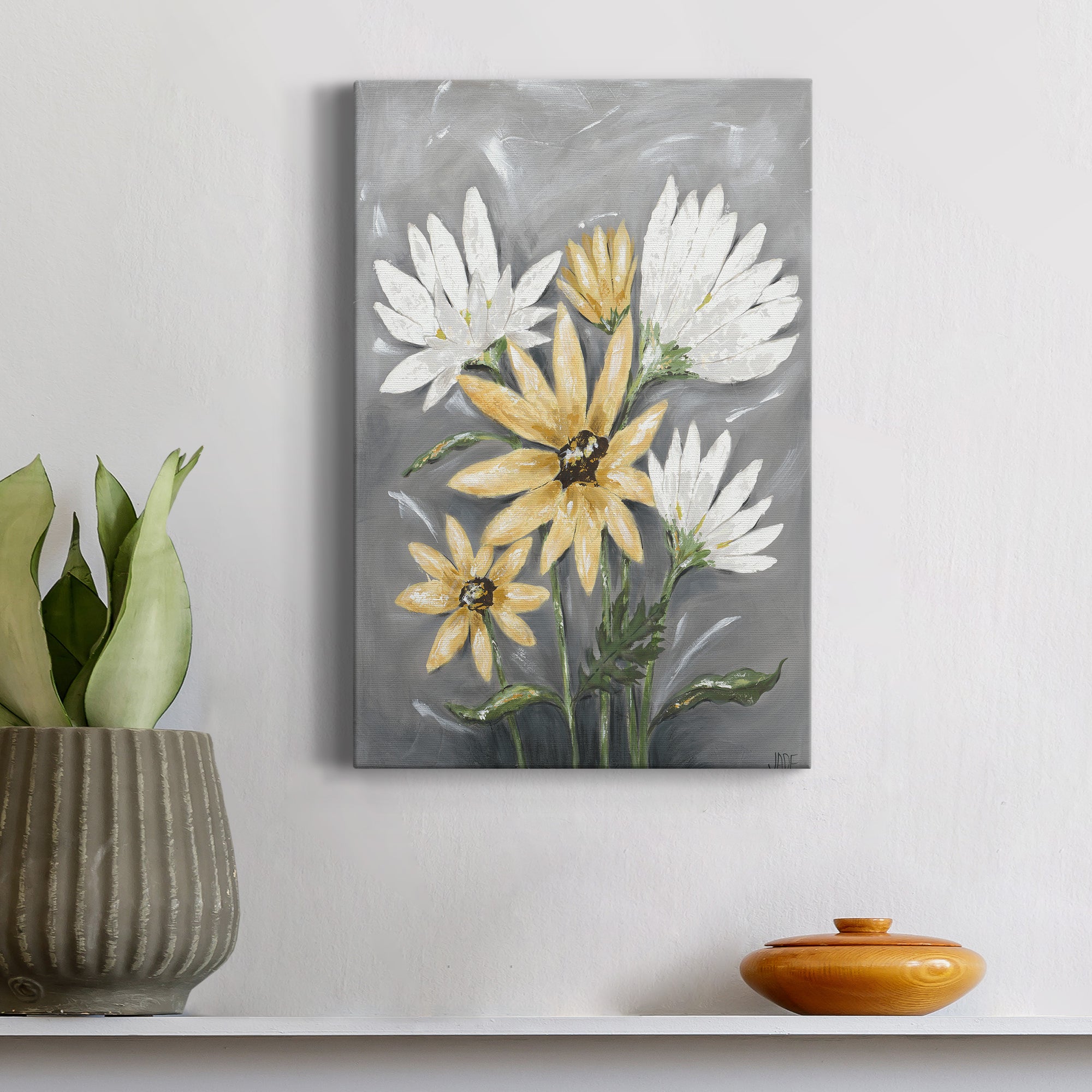 Summer Daisies I Premium Gallery Wrapped Canvas - Ready to Hang