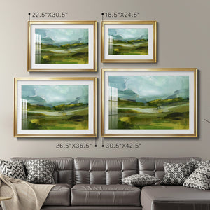 Emerald View III - Modern Framed Art Print