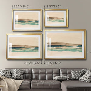 Layered Horizon I - Modern Framed Art Print