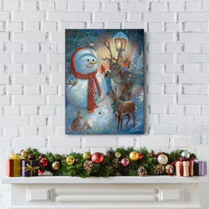 Hello Mr. Snowman! Premium Gallery Wrapped Canvas - Ready to Hang