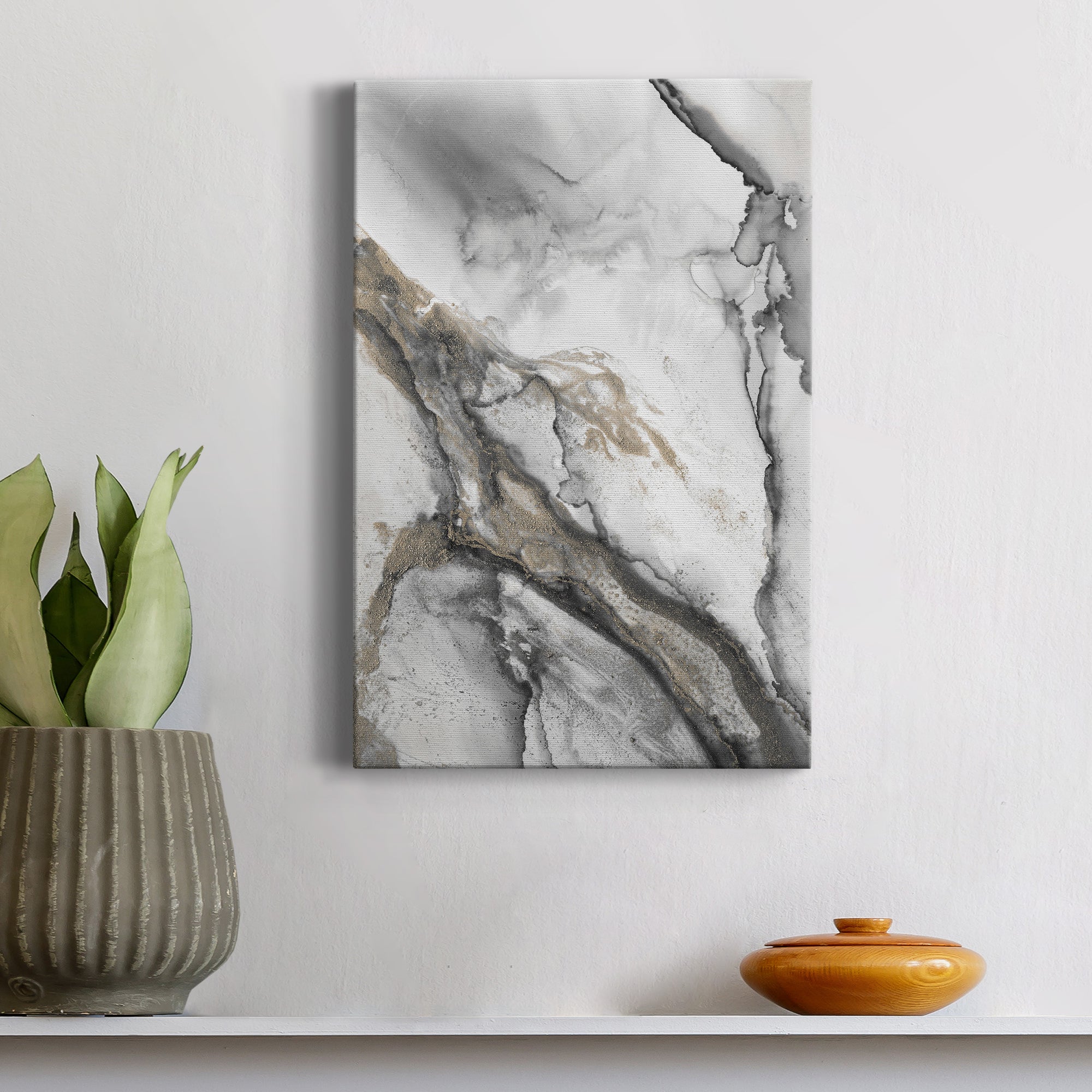 Abstract Ink Fantasy II Premium Gallery Wrapped Canvas - Ready to Hang