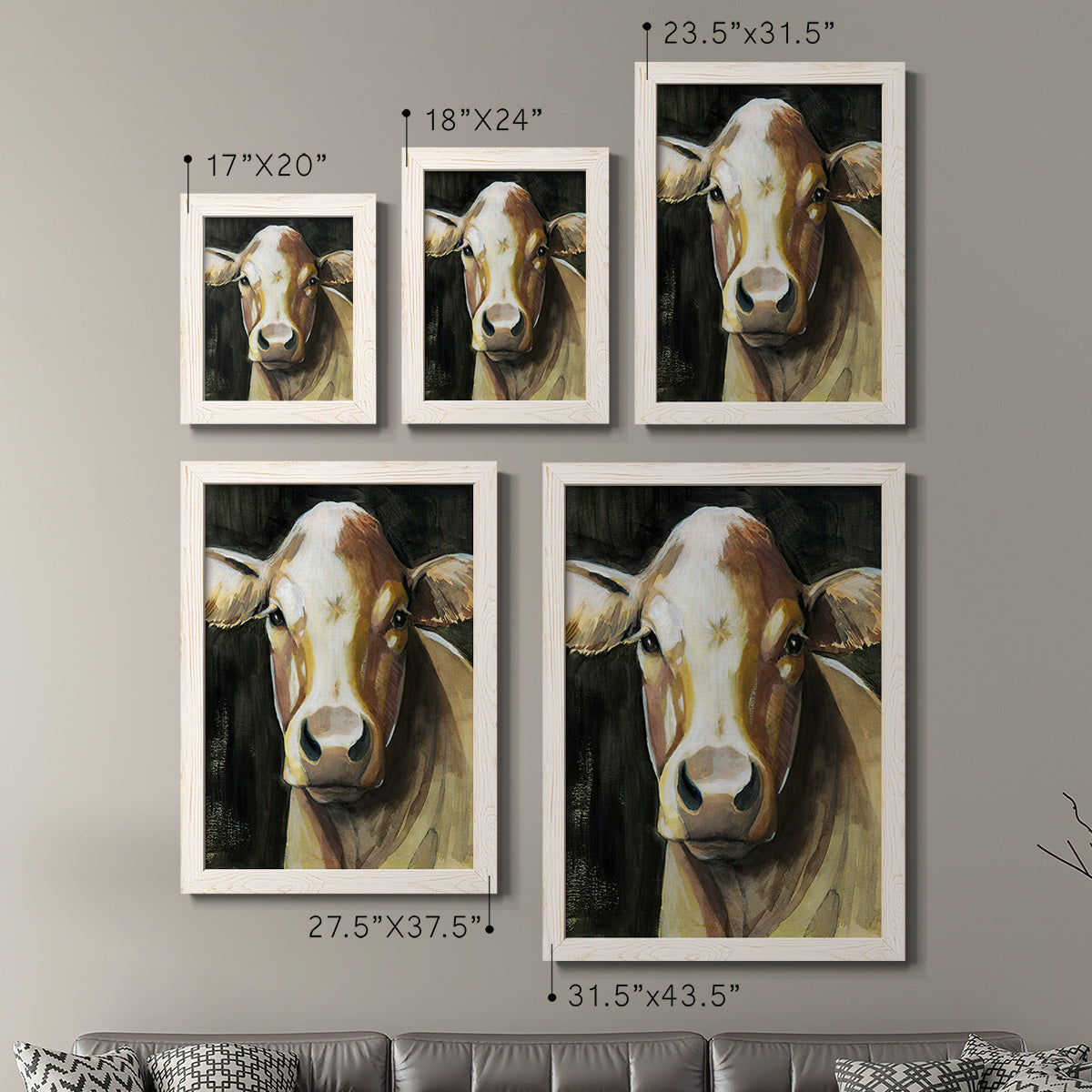 Sweet Eyes I - Premium Framed Canvas 2 Piece Set - Ready to Hang