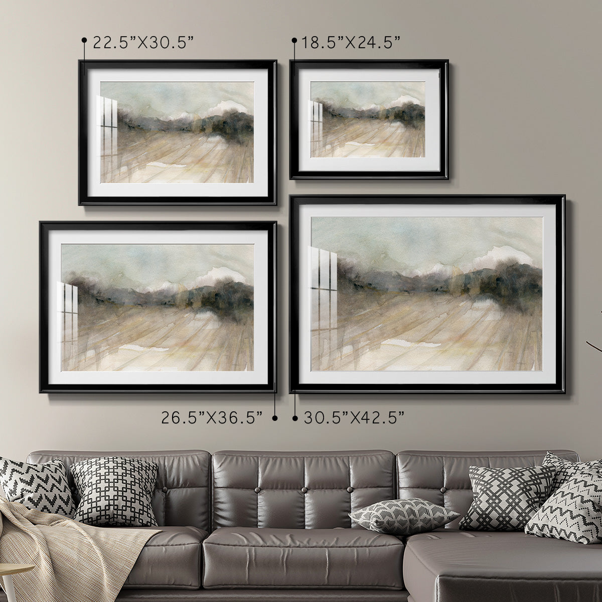 Abstract Field Premium Framed Print - Ready to Hang
