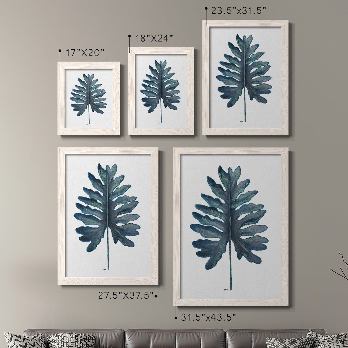 Blue Oasis I - Premium Framed Canvas 2 Piece Set - Ready to Hang