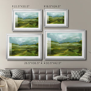 Emerald View II - Modern Framed Art Print