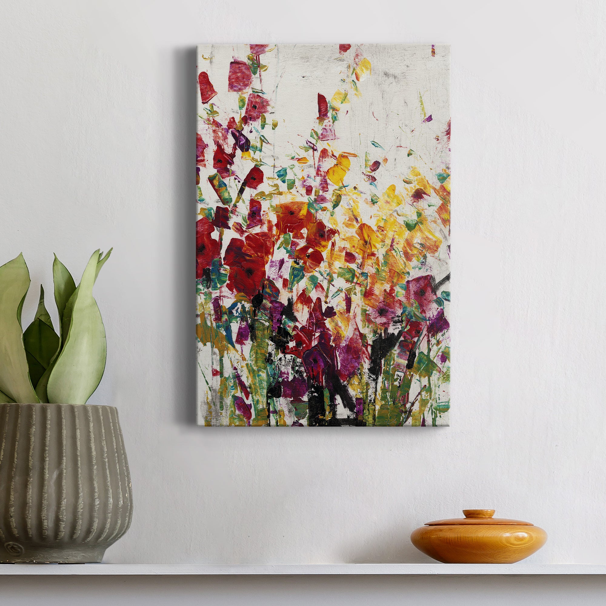 Wildflowers Blooming I Premium Gallery Wrapped Canvas - Ready to Hang