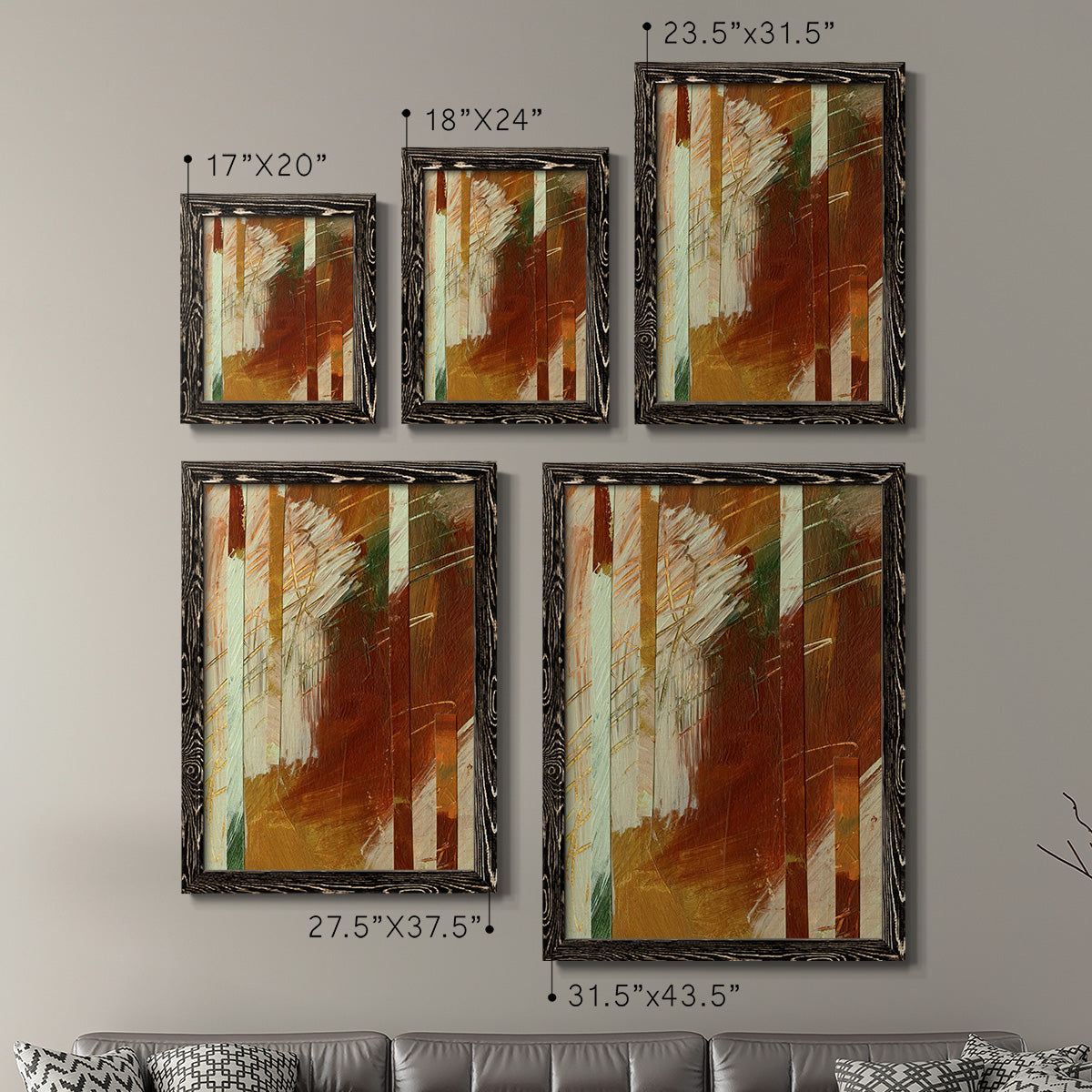 Wheaten I - Premium Framed Canvas 2 Piece Set - Ready to Hang