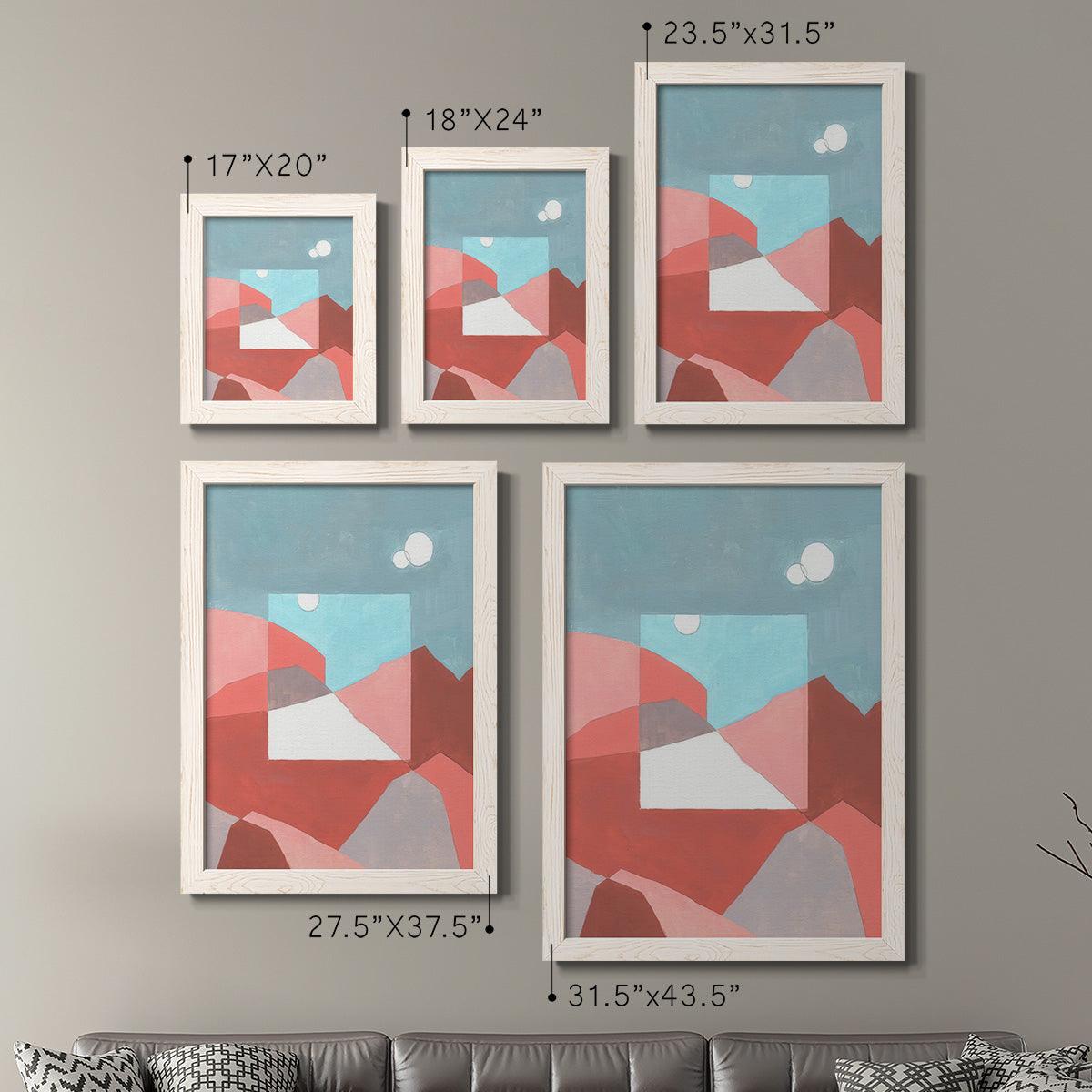 Desert Dreamscape I - Premium Framed Canvas 2 Piece Set - Ready to Hang