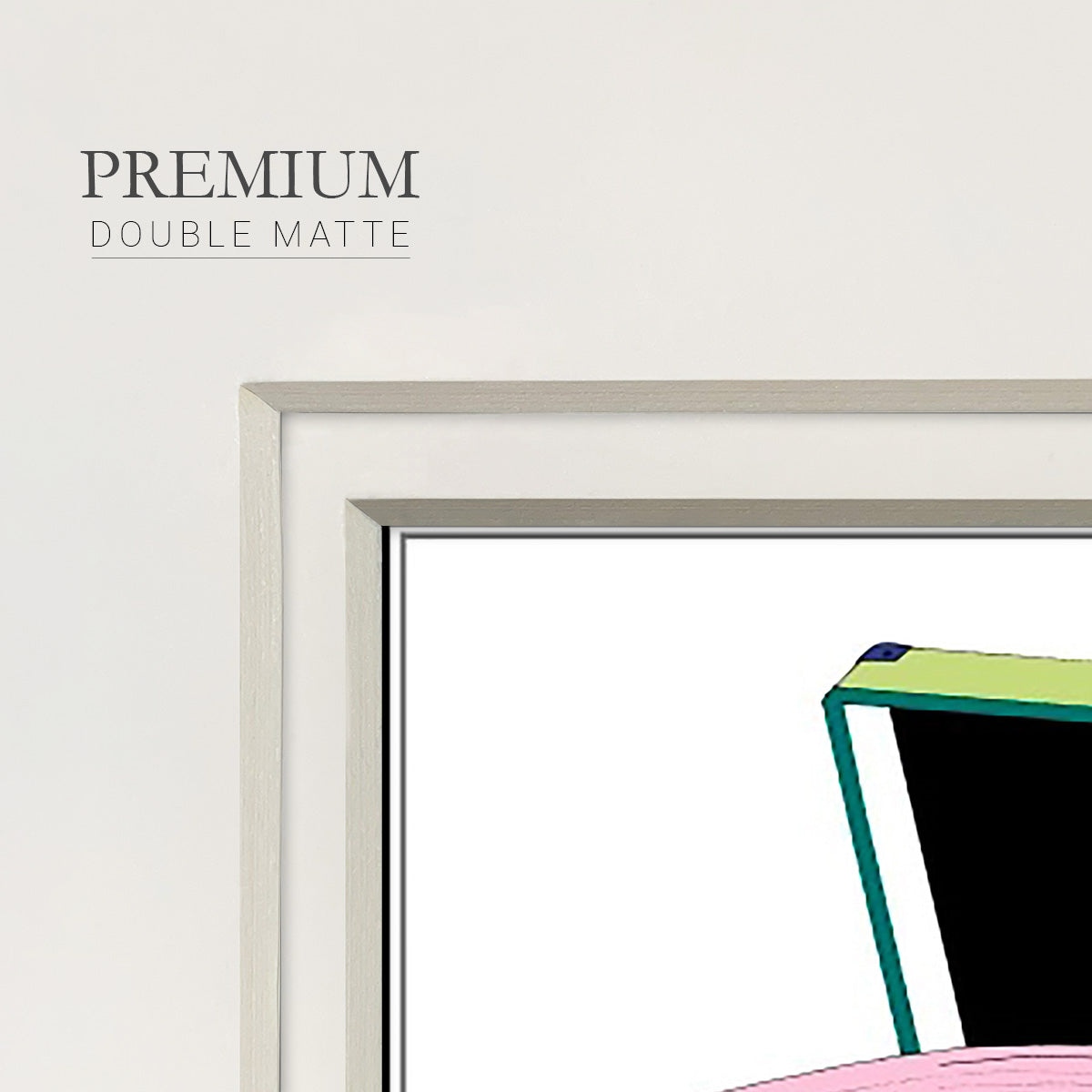 Record Shop II Premium Framed Print Double Matboard