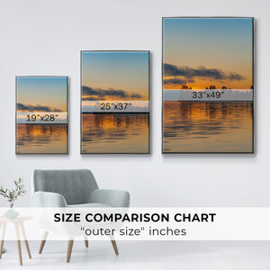 Molten Gold - Framed Premium Gallery Wrapped Canvas L Frame - Ready to Hang