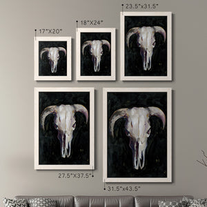 Horned Skull I - Premium Framed Canvas 2 Piece Set - Ready to Hang