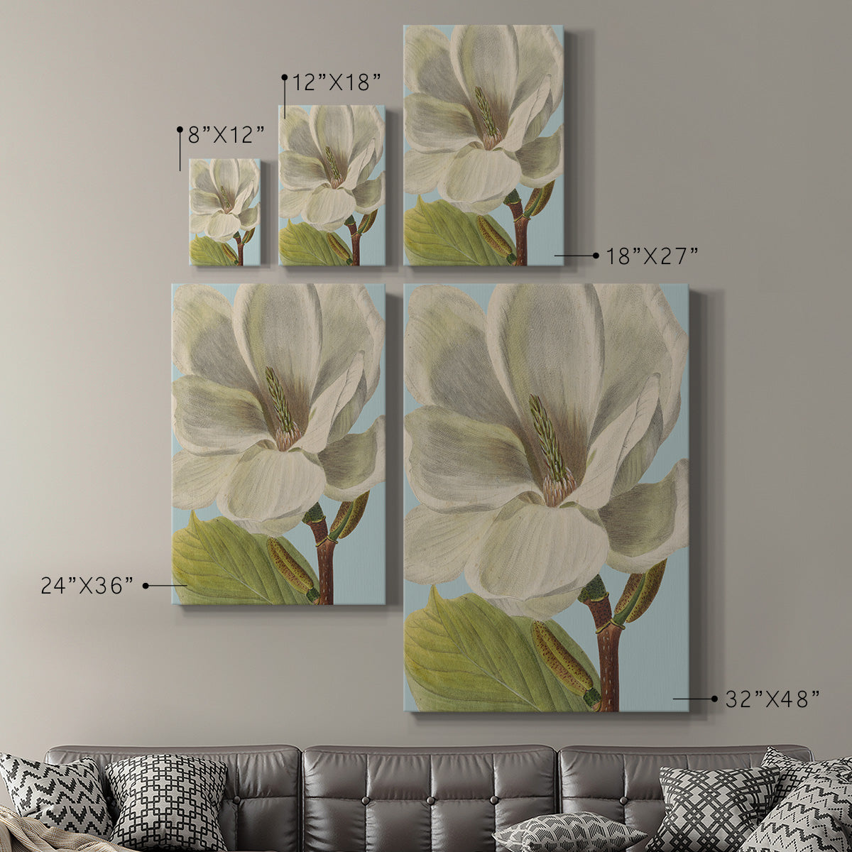 Fresh Florals I Premium Gallery Wrapped Canvas - Ready to Hang