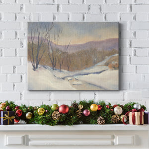 Evening Snowfall - Premium Gallery Wrapped Canvas  - Ready to Hang