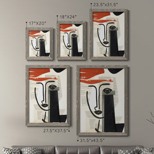 Faces of A Century V - Barnwood Framed Canvas Set
