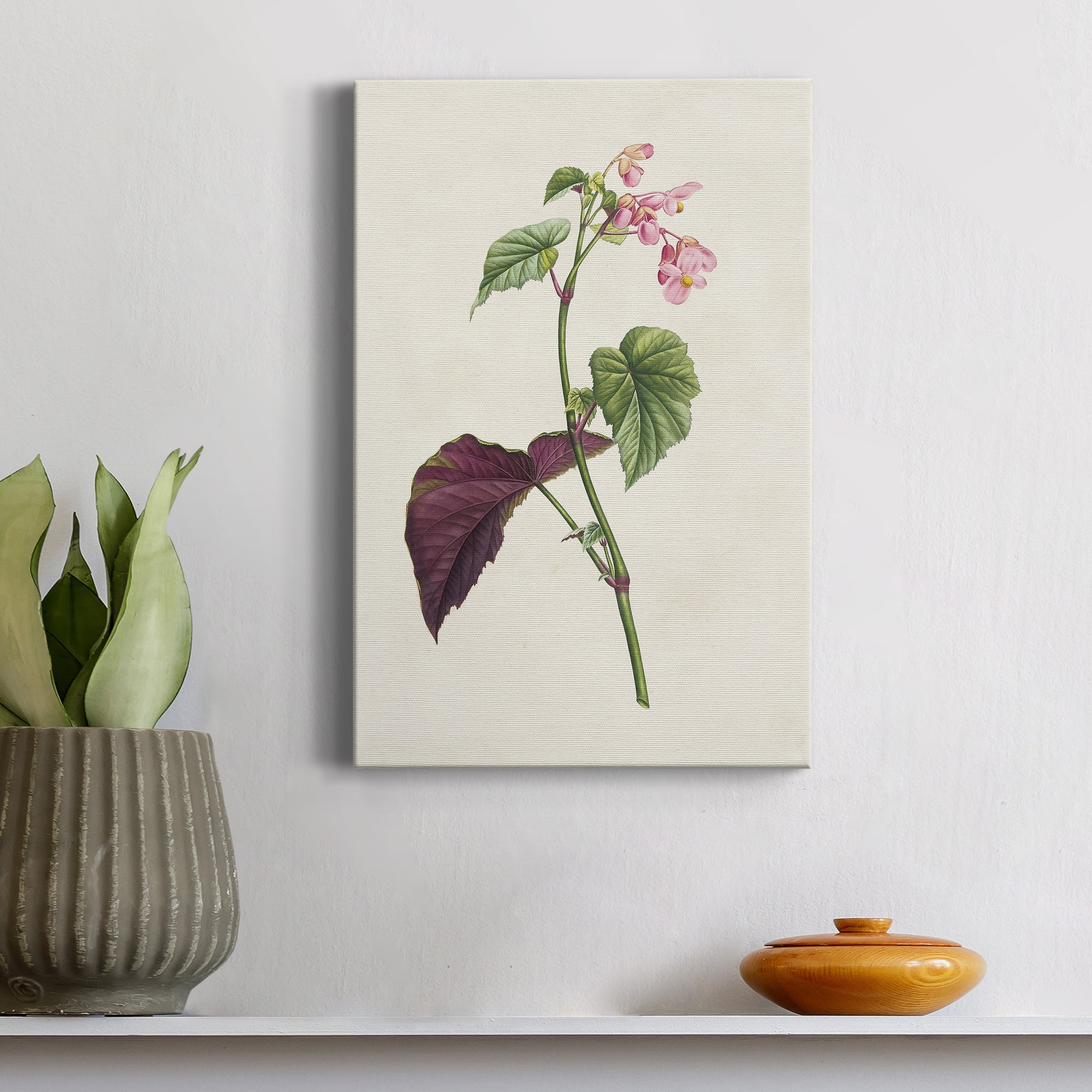 Pretty Pink Botanicals VI Premium Gallery Wrapped Canvas - Ready to Hang