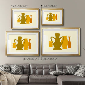 Posing Pottery I - Modern Framed Art Print