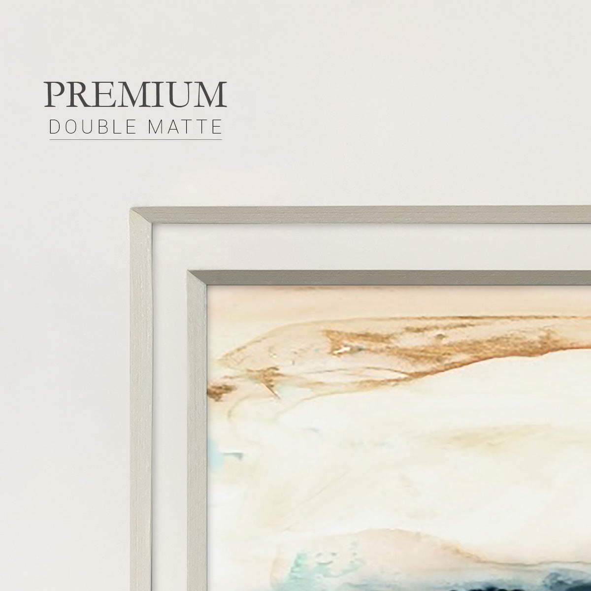 Sea Foam Flow II Premium Framed Print Double Matboard
