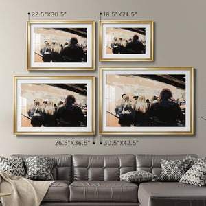 Late Night Queue - Modern Framed Art Print