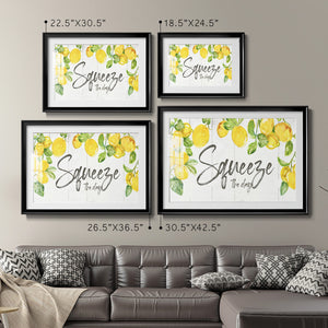 Lemon Squeeze - Modern Framed Art Print