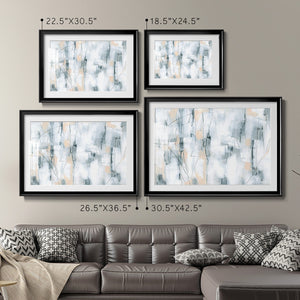 Stone Hatchmarks I - Modern Framed Art Print