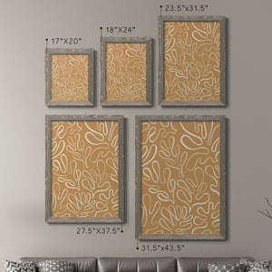 Matisse Pieces I - Barnwood Framed Canvas Set