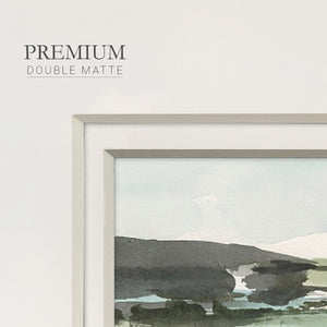 Turquoise Marsh II Premium Framed Print Double Matboard