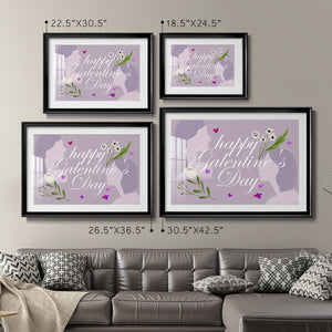 Happy Galentine's Day Collection A - Modern Framed Art Print