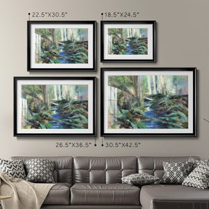 Rambling Blues - Modern Framed Art Print
