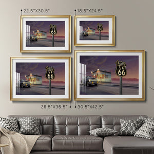 Route 66 - Modern Framed Art Print