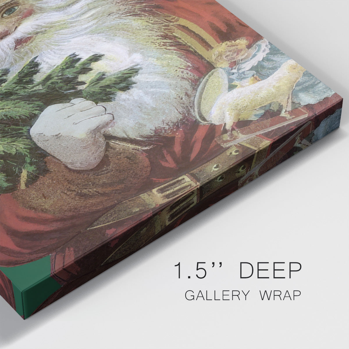 Retro Santa Claus II - Gallery Wrapped Canvas