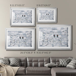 Stop on White - Modern Framed Art Print