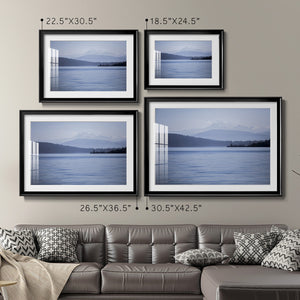 Blue Serenity - Modern Framed Art Print