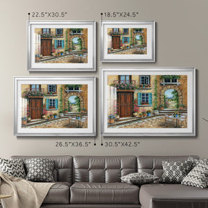 Tuscan Courtyard - Modern Framed Art Print
