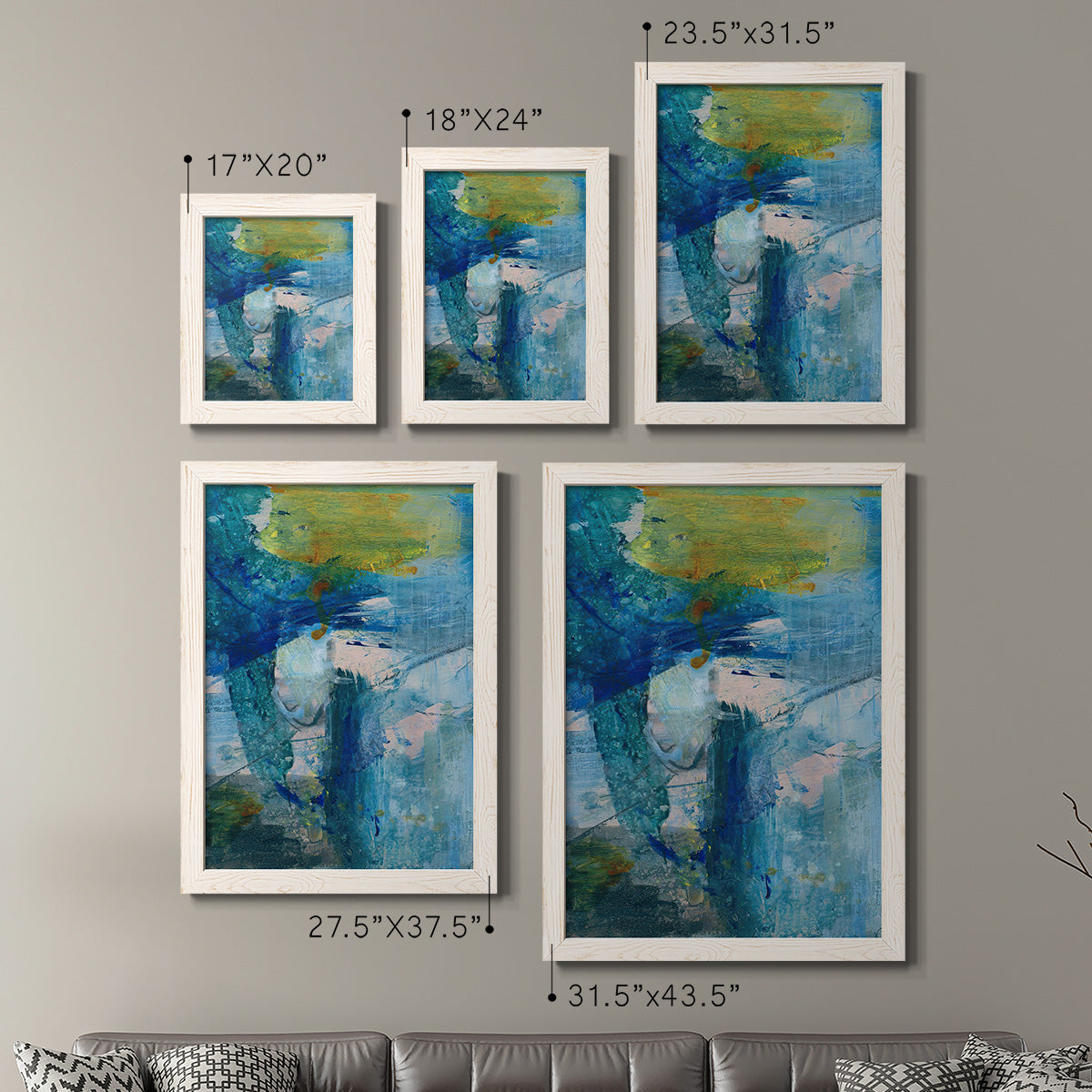 Spring Winds III - Premium Framed Canvas 2 Piece Set - Ready to Hang