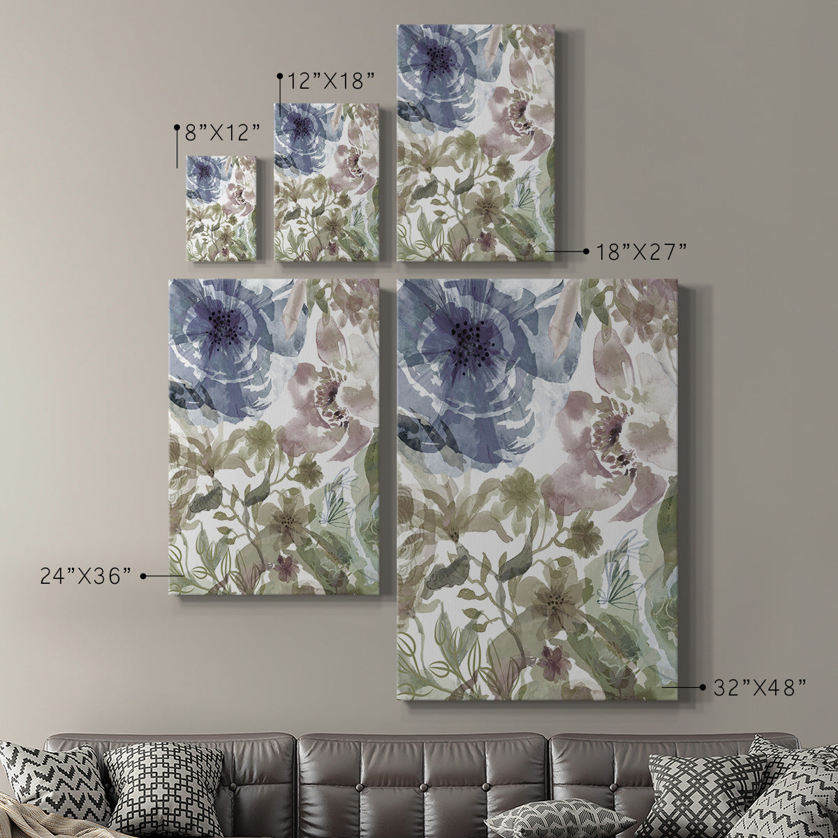 Bouquet of Dreams III Premium Gallery Wrapped Canvas - Ready to Hang