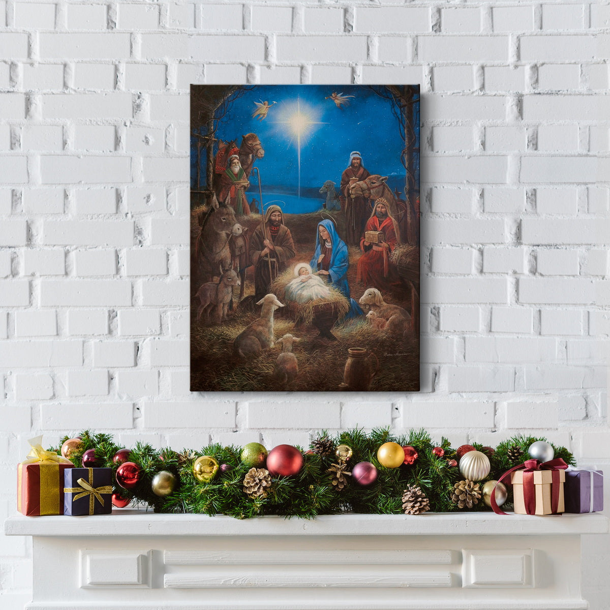 The Nativity - Premium Gallery Wrapped Canvas  - Ready to Hang