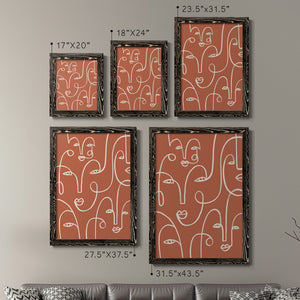 Connected Expressions I - Barnwood Framed Canvas Set