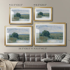 Riverbank Impression I - Modern Framed Art Print