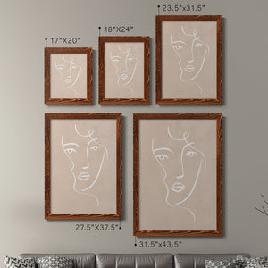 Curly Face I - Barnwood Framed Canvas Set