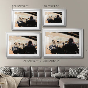 Late Night Queue - Modern Framed Art Print
