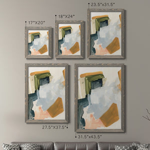 Palette Meld I - Barnwood Framed Canvas Set
