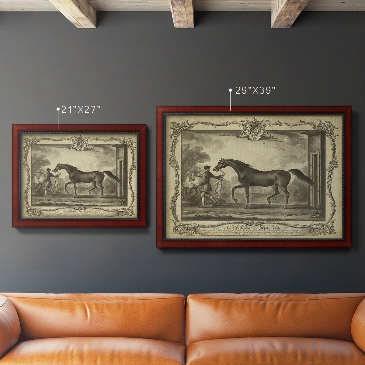 Distinguished Horses IV Premium Framed Canvas- Ready to Hang