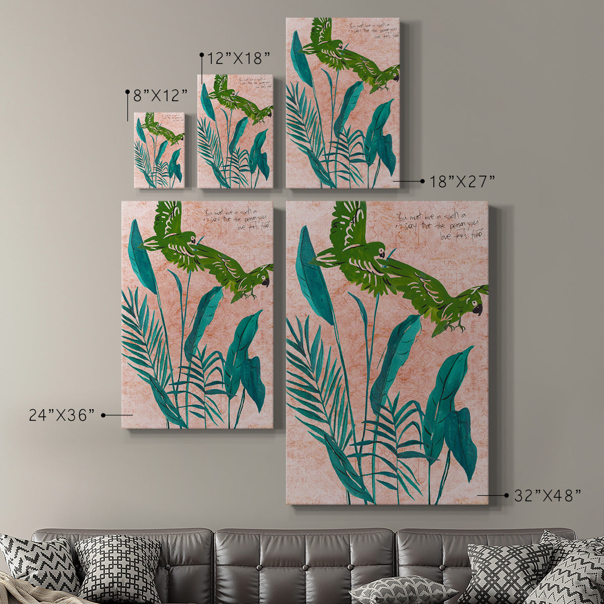 The Tropical Song I Premium Gallery Wrapped Canvas - Ready to Hang